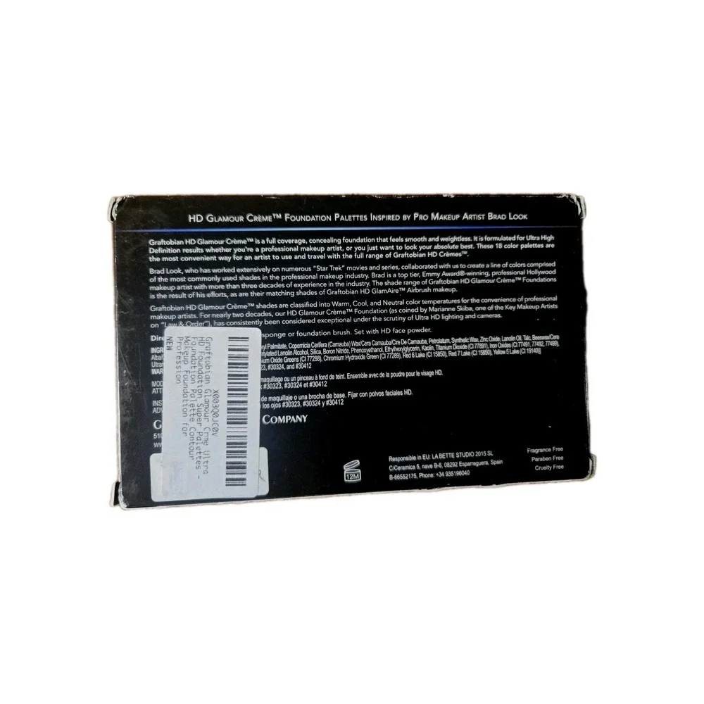 GRAFTOBIAN Glamour Crème™ Ultra HD Foundation Super Palette - WARM  Theater